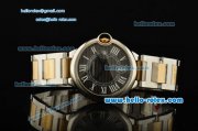 Cartier Ballon Bleu De Swiss ETA 2836 Automatic Steel Case/Bezel Two Tone Strap Black Dial Roman Markers Cartier Ballon Bleu De Swiss ETA 2836 Automatic Steel Case/Bezel Two Tone Strap Black Dial Roman Markers