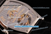 Vacheron Constantin Malte Swiss ST Tourbillon Steel Case with Black Alligator Strap Diamond Bezel and Beige Dial (FT)