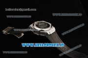 Hublot Big Bang Sang Bleu 9015 Automatic Steel Case with Black Dial Arabic Numeral Markers and Genuine Leather Strap