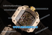 Richard Mille RM11-03 Swiss Valjoux 7750 Automatic Steel Case Skeleton Dial With Arabic Numeral Markers Black Rubber Strap(KV)