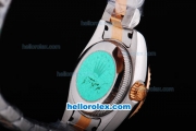 Rolex Datejust Oyster Perpetual Date Automatic Two Tone with Rose Gold Bezel and Grey Dial-Small Calendar--Lady-Size