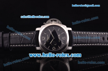 Panerai Luminor 1950 3 Days GMT Pam 320 Swiss Valjoux 7750 Automatic Movement Steel Case with Black Dial - 1:1 Original