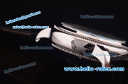 Vacheron Constantin Tourbillon Automatic Steel Case with Black Dial and Black Leather Strap