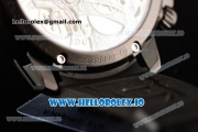 HYT H1 Clone HTY Cal.101 Manual Winding PVD Case with White Dial Arabic Numeral Markers and Rubber Strap