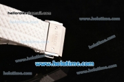 Hublot Big Bang Clone HUB4100 Automatic Steel Case with White Rubber Strap and White Dial - 1:1 Original (TW)