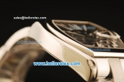 Cartier Roadster Swiss ETA 2836 Automatic Full Steel with Black Dial and White Roman Markers