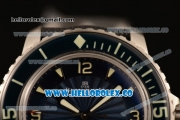 Blancpain Fifty Fathoms Automatic Swiss ETA 2836 Automatic Steel Case with White Stick Markers and Black Nylon Strap