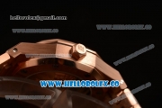 Audemars Piguet Royal Oak 41MM Clone AP Calibre 3120 Automatic Rose Gold Case with White Dial and Rose Gold Bracelet - (EF)