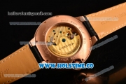 Cartier Ballon Bleu De Tourbillon Asia Automatic Rose Gold Case with Grey Dial and Roman Numeral Markers