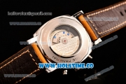 Panerai Radiomir 1940 Chronograph ORO Branco PAM 520 Asia Automatic Steel Case with Black Dial and Dot Markers