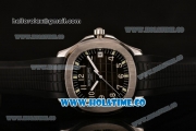 Patek Philippe Aquanaut Miyota 9015 Automatic Steel Case with Black Dial and Arabic Numeral Markers (BP)