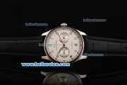 IWC Portuguese Automatic Movement Steel Case with White Dial and Black Leather Strap