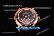 Vacheron Constantin Malte Tourbillon Asia Automatic Rose Gold Case with Rose Gold Stick Markers and Black Dial