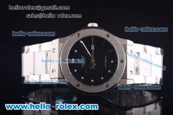 Hublot Classic Fusion Asia 2813 Automatic Full Steel with Black Dial-ETA Coating