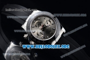 Rolex Daytona Chrono Clone Rolex 4130 Automatic Steel Case with Grey Dial Ceramic Bezel and Black Rubber Strap (EF)