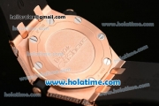 Audemars Piguet Royal Oak Offshore Diver Swiss ETA 2824 Automatic Rose Gold/Diamond Case with Black Rubber Bracelet and Diamond Dial