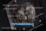 Richard Mille RM053 Miyota 9015 Automatic PVD Case with Skeleton Dial and Black Rubber Strap