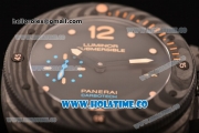 Panerai Luminor Submersible 1950 Carbotech Clone Panerai P.9000 Automatic Carbon Fiber Case with Black Dial and Yellow Markers - 1:1 Original (KW)