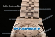 Rolex Datejust Clone Rolex 3135 Automatic Steel Case White Dial With Stick Markers Steel Bracelet- 1:1 Original(AR)