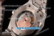 Audemars Piguet Royal Oak 41MM Asia 2813 Automatic Steel/Diamonds Case with White Inner Bezel and Diamonds Bezel (EF)