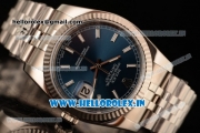 Rolex Datejust Clone Rolex 3135 Automatic Steel Case Blue Dial With Stick Markers Steel Bracelet- 1:1 Original(AR)