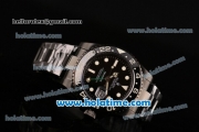 Rolex Pro-Hunter GMT-Master Rolex 3186 Automatic PVD Case/Strap with Black Dial and White Markers