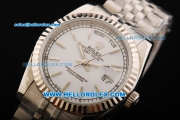 Rolex Day-Date Automatic Full Steel with White Dial
