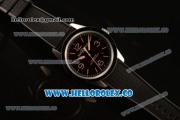 Bell&Ross BR 123 FALCON Miyota 9015 Automatic Steel Case with Brown Dial and Black Rubber Strap