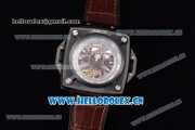 Hublot Masterpiece MP 08 Antikythera Sunmoon Asia 2813 Automatic PVD Case Skeleton Dial and Brown Leather Strap