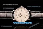 IWC Portofino Automatic Miyota 9015 Automatic Steel Case with White Dial and Stick Markers