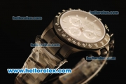 Rolex Daytona Chronograph Swiss Valjoux 7750 Automatic Movement PVD Case with Black Bezel and PVD Strap