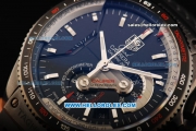 Tag Heuer Carrera Calibre 36 Swiss Valjoux 7750 Automatic Movement Titanium Case with Black Dial