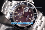 Rolex Submariner Swiss ETA 2836 Automatic Stainless Steel Case/Bracelet with Red Dial and Dot Markers