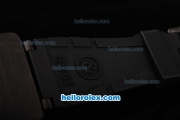 Bell & Ross BR 01-94 Automatic Movement with PVD Case and Grey skeleton Dial-Black Rubber Strap