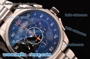 Tag Heuer SLR Chrono Miyota OS20 Quartz Steel Case with Black Dial and Arabic Numeral Markers