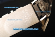 Jaeger-LeCoultre Reverso Chronograph Manual Winding Movement PVD/Steel Case with White Dial and PVD Strap