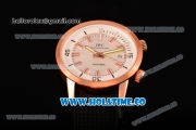 IWC Aquatimer Vintage 1967 Swiss ETA 2824 Automatic Rose Gold Case with Stick Markers White Dial and Black Rubber Strap