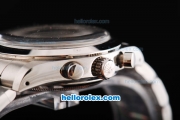 Rolex Daytona Oyster Perpetual Date Swiss Valjoux 7750 Chronograph Movement White Dial with Silver Stick Marker and SS Strap