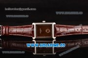 Patek Philippe Gondolo Miyota 1L45 Quartz Steel Case with Coffee Dial and Arabic Numeral Markers Patek Philippe Gondolo Miyota 1L45 Quartz Steel Case with Coffee Dial and Arabic Numeral Markers