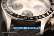 Rolex Daytona Vintage Chronograph Steel Case OS20 Quartz with White Dial and Black Nylon Strap