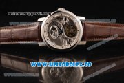 Vacheron Constantin Traditionelle Minute Repeater Tourbillon Swiss Tourbillon Manual Winding Steel Case with Gray Dial and Brown Leather Strap Vacheron Constantin Traditionelle Minute Repeater Tourbillon Swiss Tourbillon Manual Winding Steel Case with Gray Dial and Brown Leather Strap