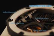 Hublot King Power Tourbillon Automatic Movement SS Case with Black Dial and Rubber Strap