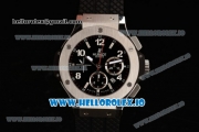 Hublot Big Bang Chrono Swiss Valjoux 7750 Automatic Steel Case Black Dial With Stick/Arabic Numeral Markers Black Rubber Strap