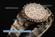 Rolex Daytona Chronograph Swiss Valjoux 7750 Automatic Movement PVD Case with Black Dial and PVD Strap