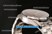 Tag Heuer Carrera Calibre 1887 Chrono Swiss Valjoux 7750 Automatic Full Steel with Rose Gold Stick Markers and Black Dial