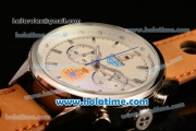 Tag Heuer Carrera Ferrari Chrono Miyota OS20 Quartz Steel Case with White Dial and Silver Stick Markers