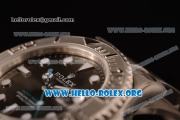 Rolex Yacht-Master Swiss ETA 2836 Automatic Steel Case with Black Dial and Steel Bracelet - 1:1 Origianl