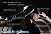 Rolex Sea-Dweller Bamford Asia 2813 Automatic PVD Case with PVD Strap Black Dial Blue Markers