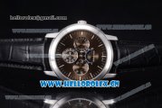 Audemars Piguet Jules Audemars Grand Complication Asia ST16 Automatic Steel Case Stick Markers Black Leather Strap and Brown Dial (EF)