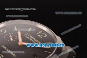 Panerai Luminor Marina 1950 3 Days PAM 312 Clone P.9000 Automatic Steel Case with Stick/Arabic Numeral Markers and Brown Leather Strap (ZF)
